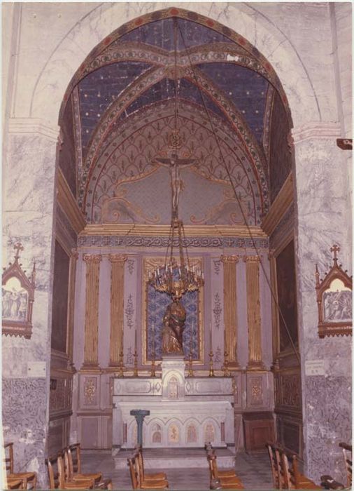 autel, retable et lambris et plafond peint de la chapelle latérale Saint-Joseph - © Ministère de la Culture (France), Médiathèque du patrimoine et de la photographie, diffusion GrandPalaisRmn Photo