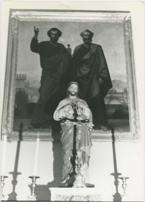 tableau et son cadre : Saint Pierre et saint Paul