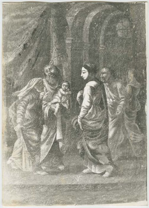 tableau et son cadre : Purification de la Vierge