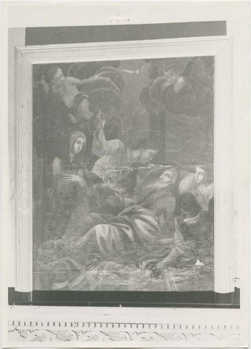 tableau et son cadre : la Mort de saint Joseph