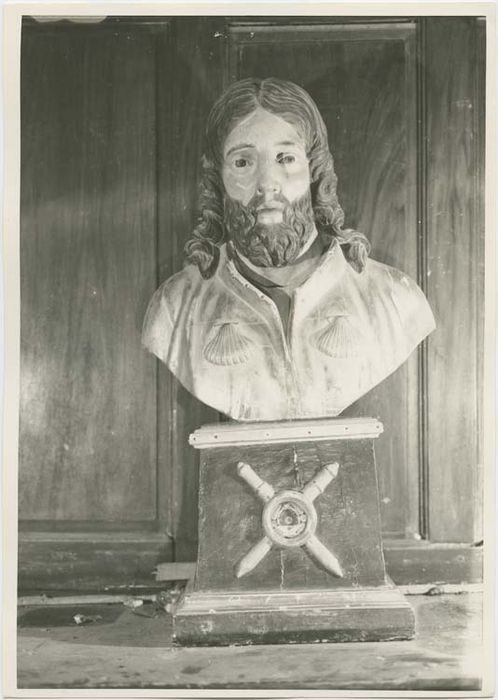 buste-reliquaire : Saint Roch (?) ou Saint Jacques ?