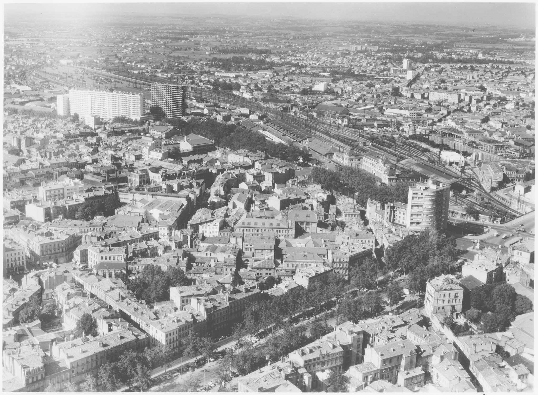 Vue vers la gare de Matabiau