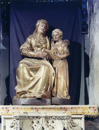 Groupe sculpté : Education de la Vierge ou Sainte Anne et la Vierge