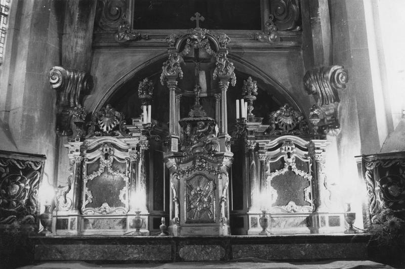 autel, tabernacle, exposition, retable, détail