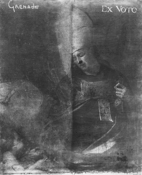 tableau : saint Abbé mitre - © Ministère de la Culture (France), Médiathèque du patrimoine et de la photographie (objets mobiliers), tous droits réservés