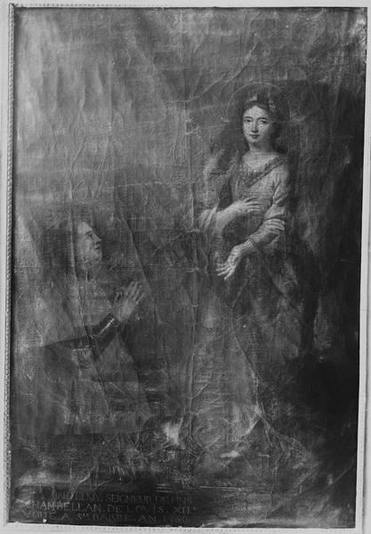 tableau : Barthélémy de Pins et sainte Barbe