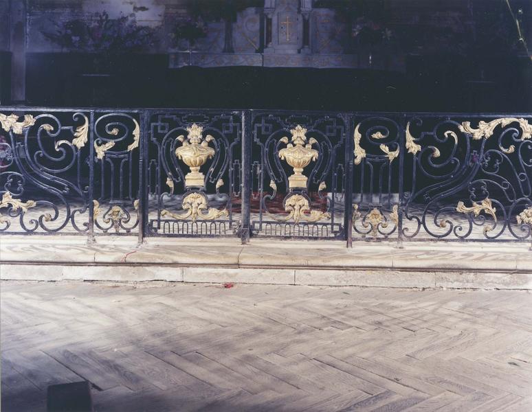 clôture de choeur (table de communion), détail