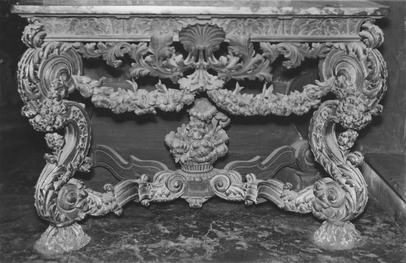 table d'applique, détail