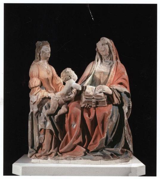groupe sculpté : sainte Anne trinitaire, vue générale