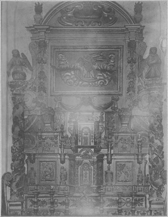 retable, tabernacle de l'autel secondaire nord