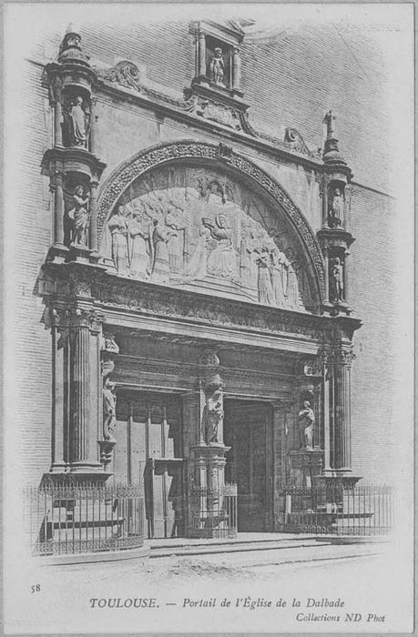 église Notre-Dame de la Dalbade : Portail, vue générale