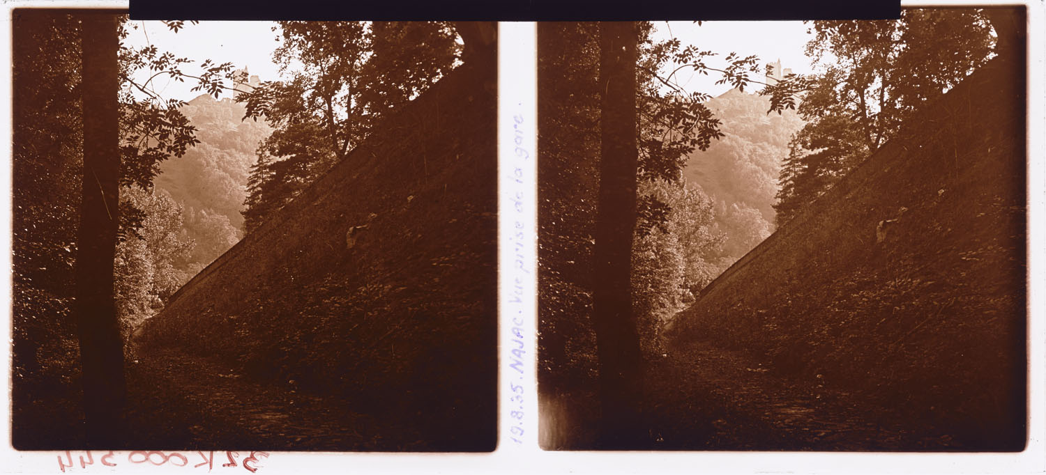 Panorama paysager sur les ruines