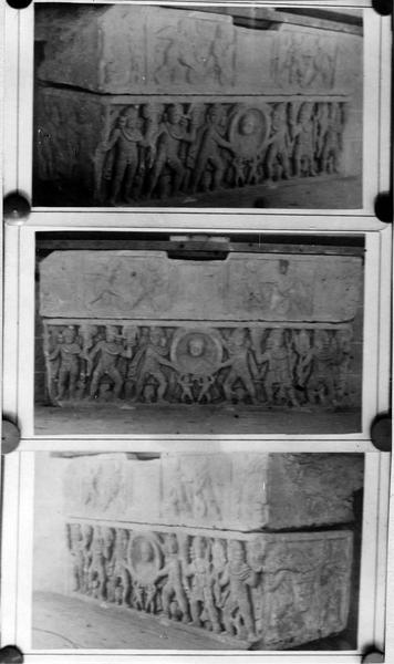 sarcophage, actuellement autel