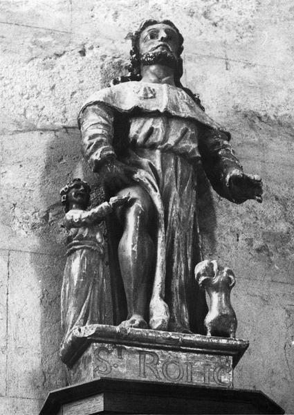 statue : saint Roch - © Ministère de la Culture (France), Médiathèque du patrimoine et de la photographie (objets mobiliers), tous droits réservés