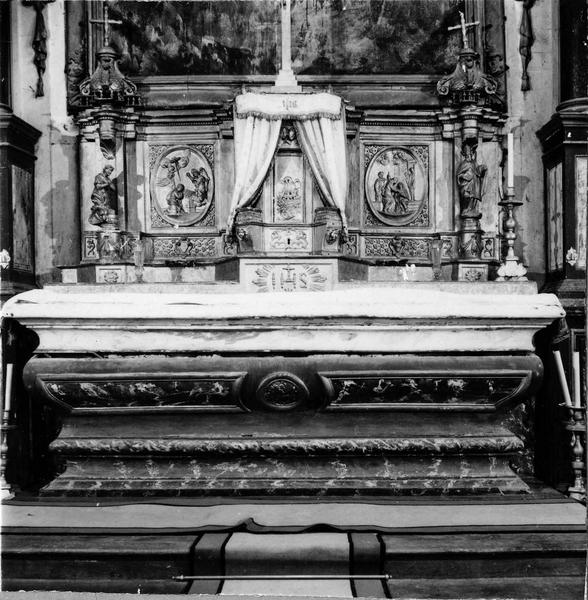 autel, retable, tabernacle, tableau, lambris de revêtement (maître-autel)