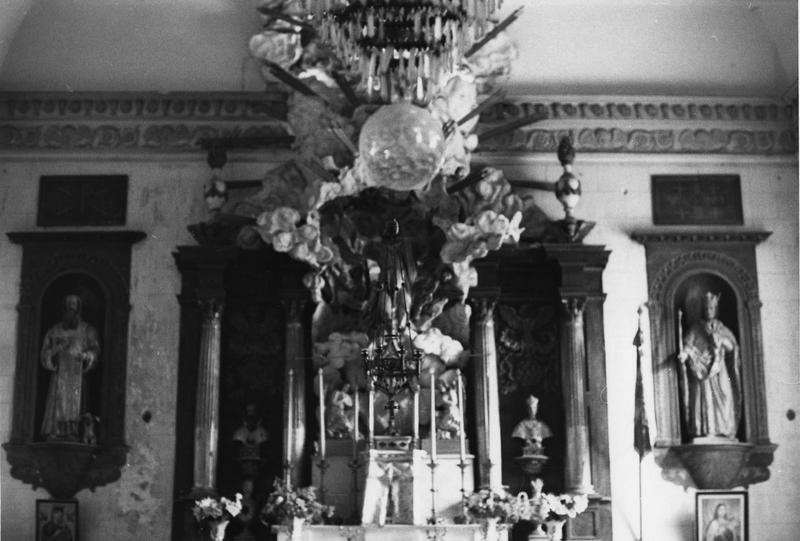 retable, bas-relief, bustes-reliquaires, statues du maître-autel