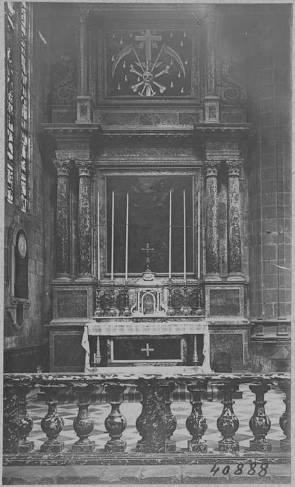 autel, retable de la chapelle du Purgatoire