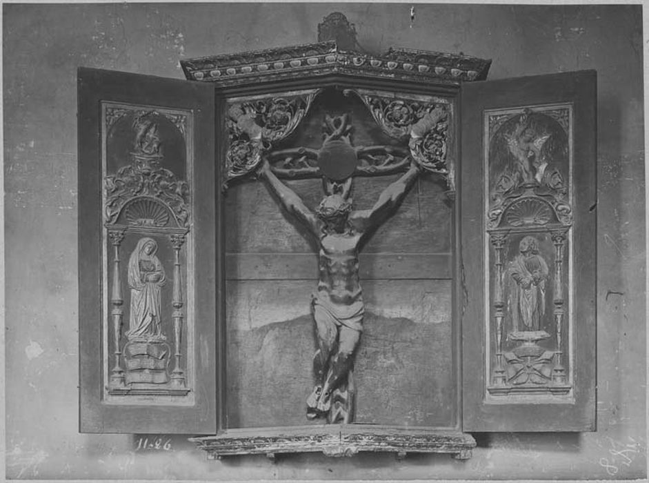 bas-relief (triptyque) : la Crucifixion