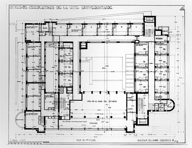 Plan du premier étage