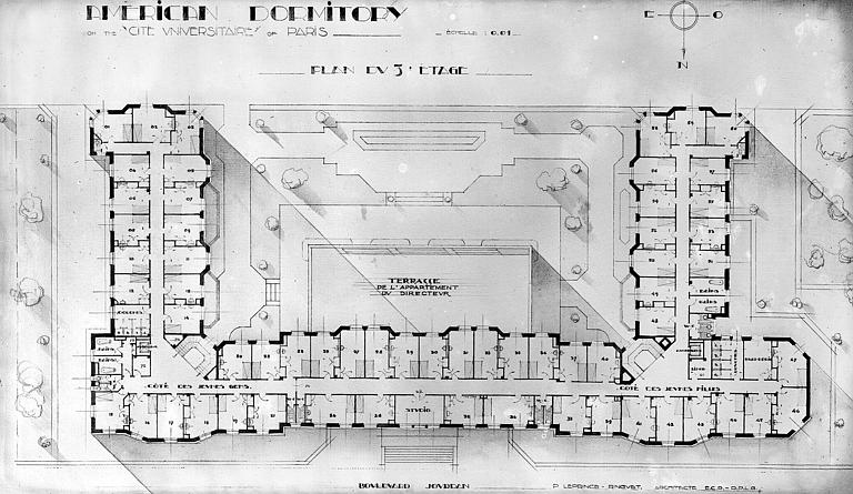 Plan du troisième étage