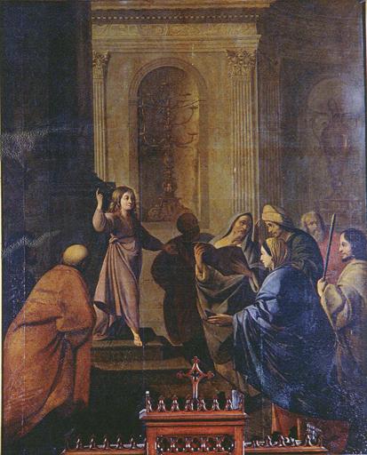 tableau : Jésus et les docteurs de la Loi