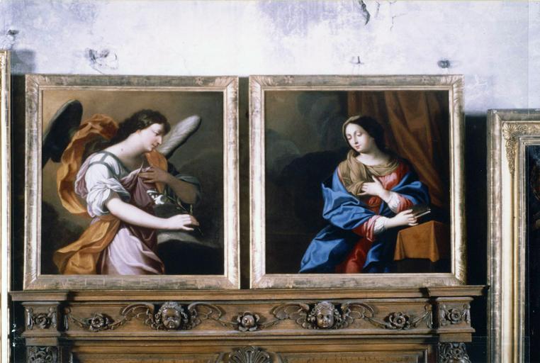 deux tableaux : L'Archange Gabriel et la Vierge de l'Annonciation