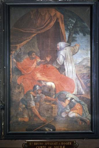 tableau : Saint Bruno apparaît à Roger, comte de Sicile