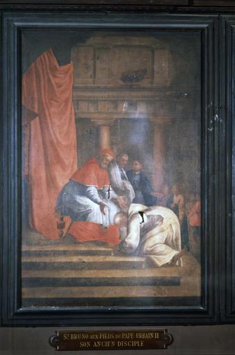 tableau : Saint Bruno aux pieds du pape Urbain II, son ancien disciple