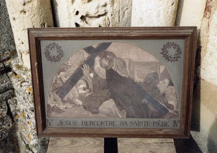 chemin de croix, tableau : Jésus rencontre sa Sainte-Mère (IV) - © Ministère de la Culture (France), Médiathèque du patrimoine et de la photographie, diffusion RMN-GP