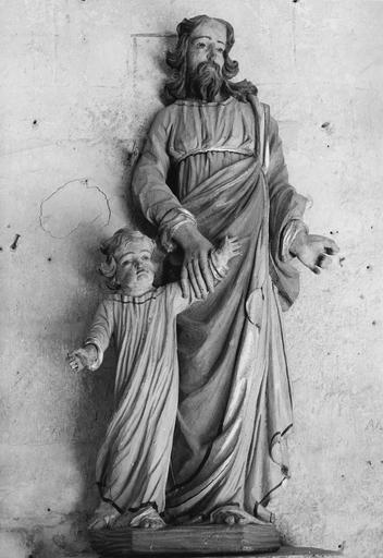 groupe sculpté : saint Joseph et l'Enfant Jésus - © Ministère de la Culture (France), Médiathèque du patrimoine et de la photographie, diffusion RMN-GP