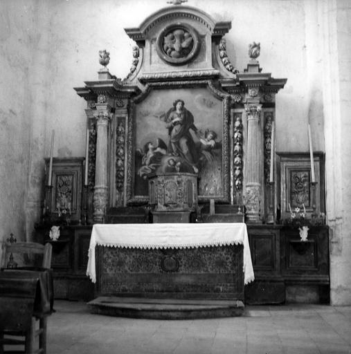 autel, retable de la Vierge