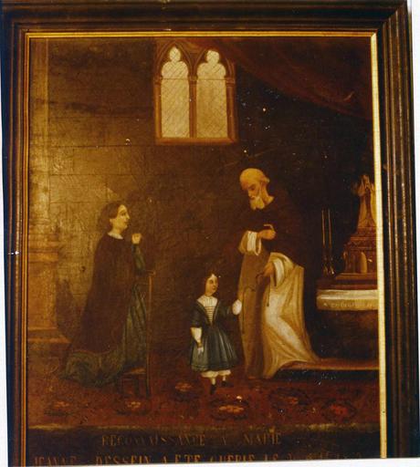 tableau, ex-voto : Guérison de Jeanne Dessein