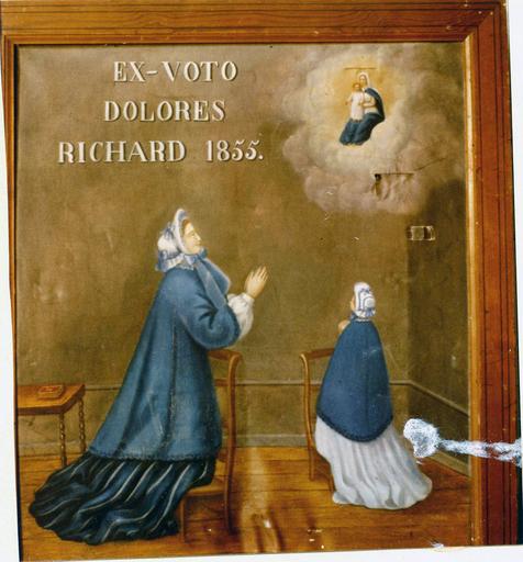 tableau, ex-voto : Remerciement à Vierge de Dolores Richard