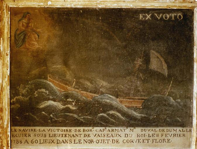 tableau, ex-voto : Navire la Victoire