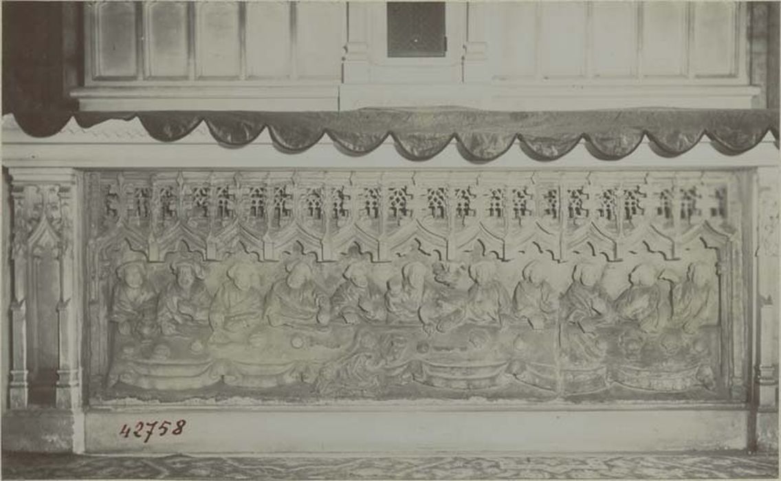 bas-relief : la Cène