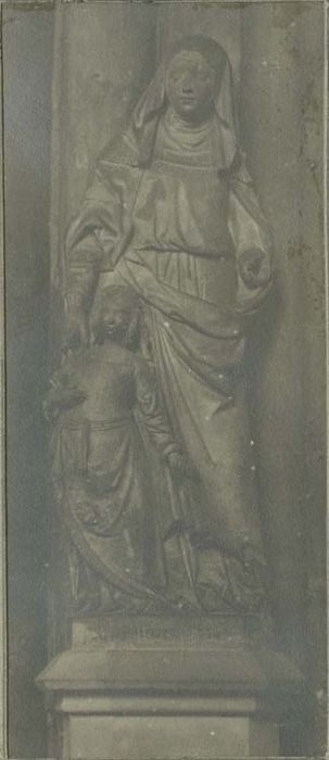 groupe sculpté : sainte Anne et Vierge