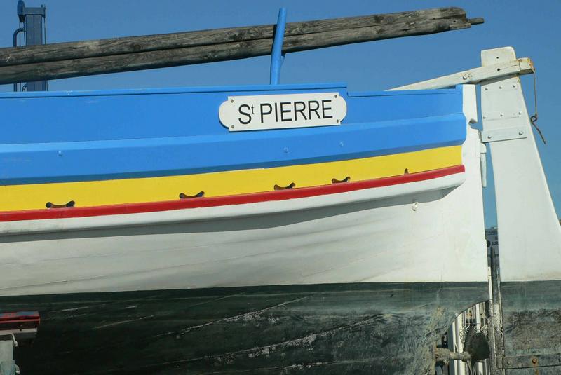 barque catalane Saint-Pierre, vue arrière (Zone technique de Palavas-les-Flots, septembre 2009)