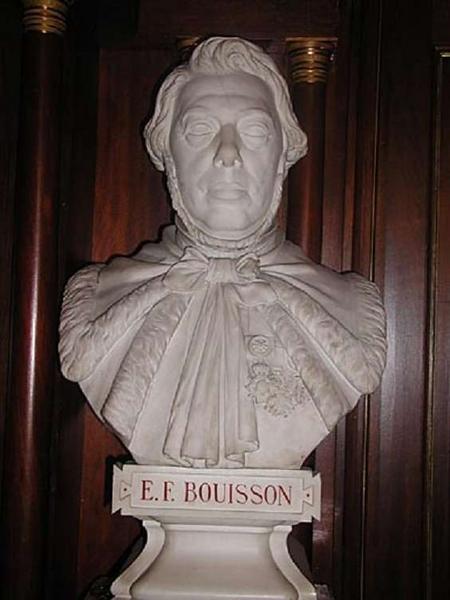 buste d' Etienne Frédéric Bouisson-Bertrand. Vue de face.