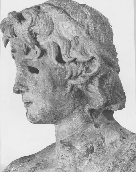 statue style hellénistique : Ephèbe, détail du visage
