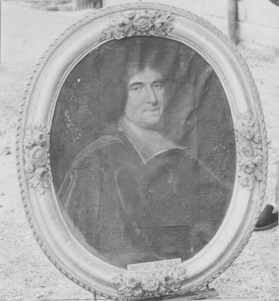 tableau, cadre : portrait présumé de l'évêque Rotondy de Biscaras, vue générale - © Ministère de la Culture (France), Médiathèque du patrimoine et de la photographie (objets mobiliers), tous droits réservés