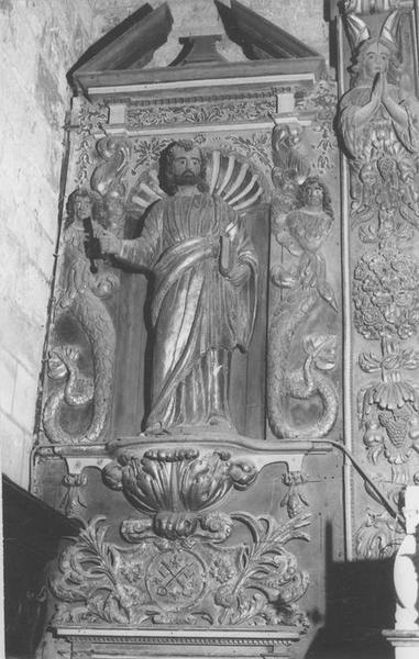 statue du maître-autel : saint Pierre, vue générale