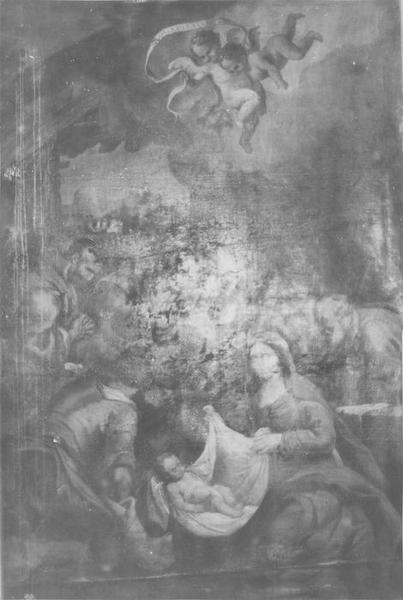 tableau : l'Adoration des bergers, vue générale