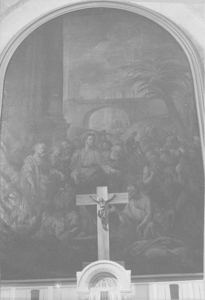 tableau : Christ guérissant un paralytique (le), vue générale
