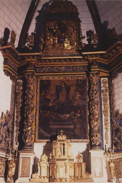 autel, retable, tabernacle, tableau (maître-autel) : Assomption (l'), vue générale