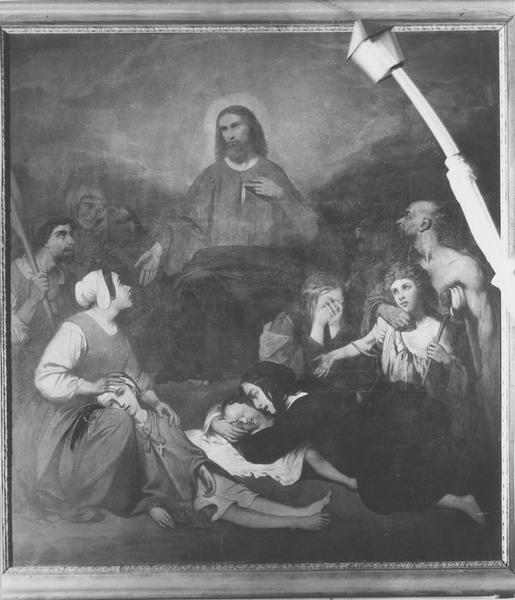 tableau : Christ au milieu des malades (le), vue générale - © Ministère de la Culture (France), Médiathèque du patrimoine et de la photographie (objets mobiliers), tous droits réservés