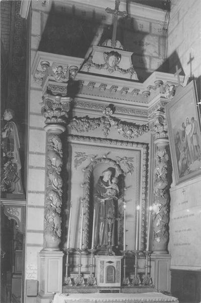 retable secondaire, vue générale