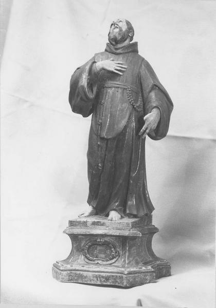 statue (statuette) : saint François de Paule, vue générale - © Ministère de la Culture (France), Médiathèque du patrimoine et de la photographie (objets mobiliers), tous droits réservés