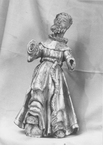 statue (statuette) : saint François d'Assise - © Ministère de la Culture (France), Médiathèque du patrimoine et de la photographie (objets mobiliers), tous droits réservés