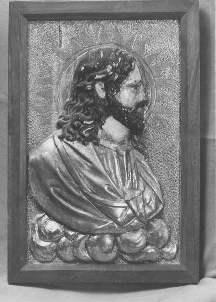 bas-relief : Christ en buste (le), vue générale - © Ministère de la Culture (France), Médiathèque du patrimoine et de la photographie (objets mobiliers), tous droits réservés