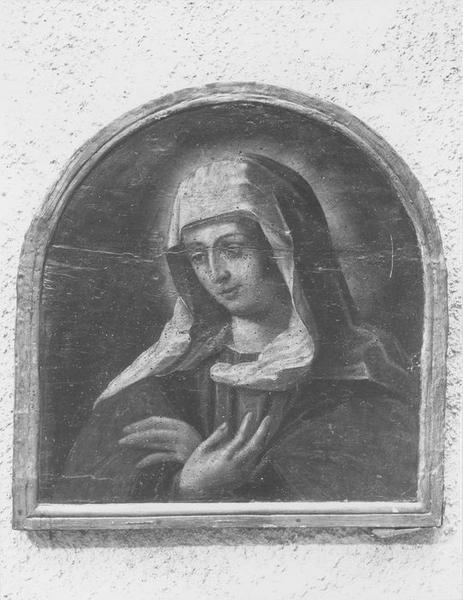 tableau : Vierge en buste (la), vue générale - © Ministère de la Culture (France), Médiathèque du patrimoine et de la photographie (objets mobiliers), tous droits réservés